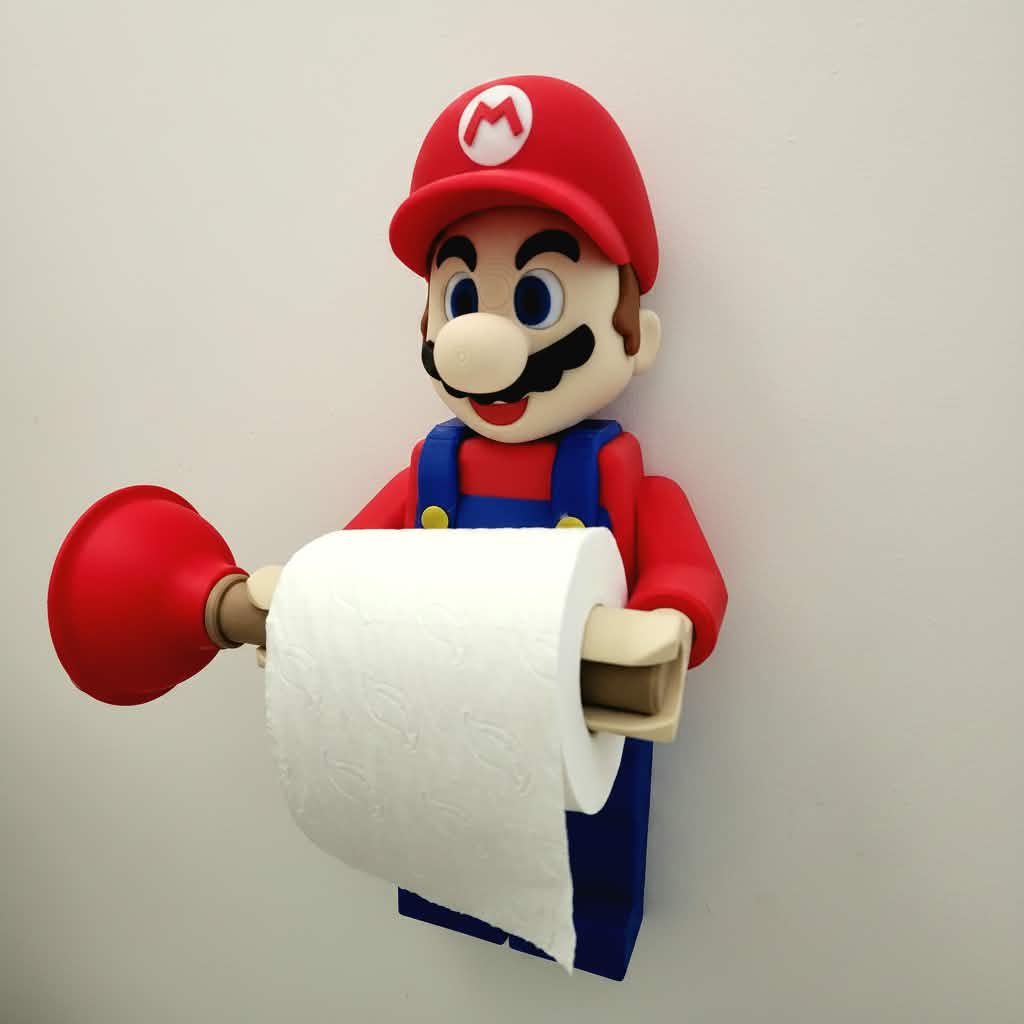 Mario Toilet Roll Holder